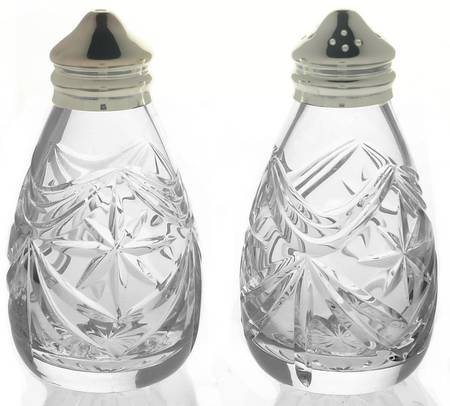 Broadway Salt and Pepper Shakers with Metal Lids