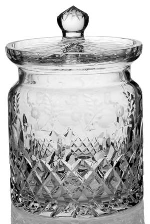 Gallia Biscuit Barrel & Lid by Rogaska