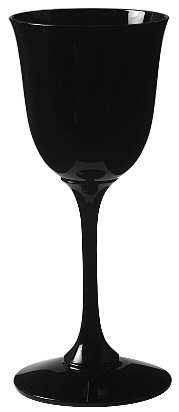 Midnight Halo Black Wine Glass
