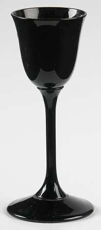 Midnight Halo Black Cordial Glass