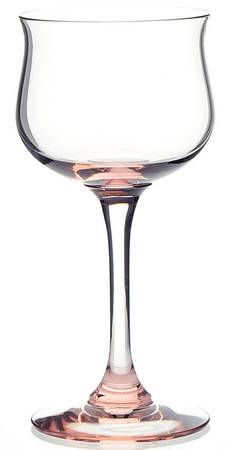Misty Rose Pink Wine Glass