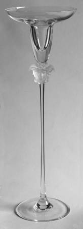 Medusa Lumiere Clear 11" Tall Single Light Candlestick