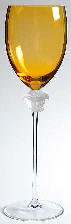 Medusa Lumiere Amber Water Goblet