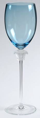 Medusa Lumiere Petrol (Blue) Water Goblet