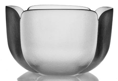 Clover Clear Frosted (Giftware) 8" Round Bowl by Rosenthal