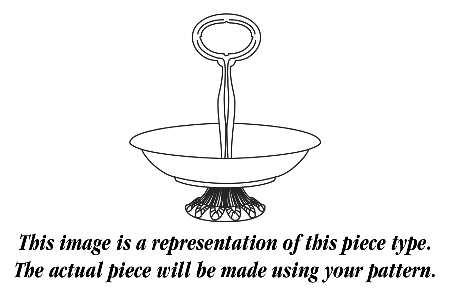 Volute Handled Footed Nut Dish HC