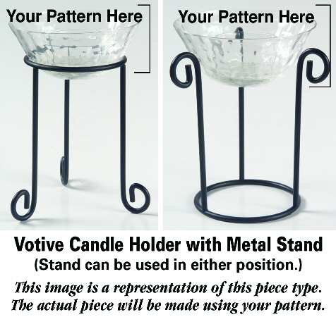 Musette Votive Candle with Metal Stand HC
