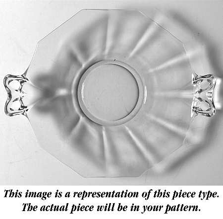 Fairfax Green (line 2375) Lemon Plate with Bow Handle