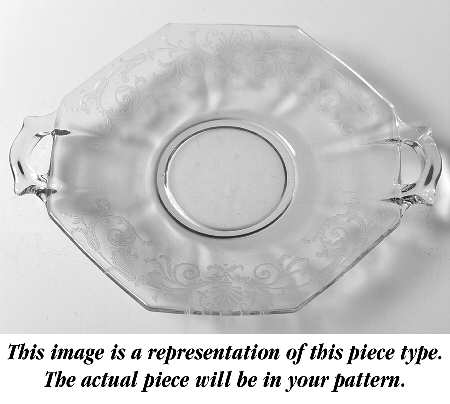 Trojan Topaz Lemon Plate with Square Handle