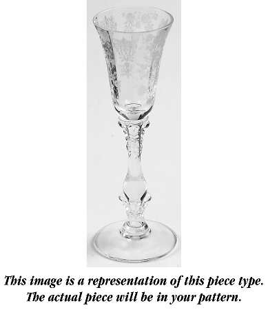 Portia Clear (Stem 3121 Gold Trim) Cordial Glass