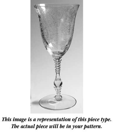 Wildflower Yellow (Gold Krystol) Water Goblet