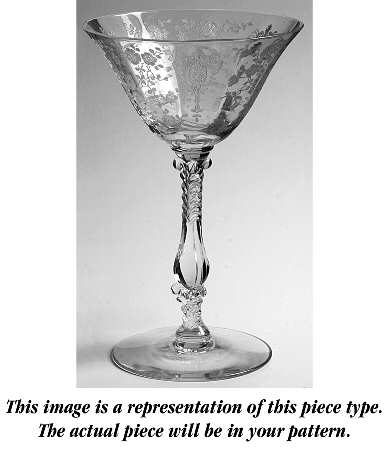 Portia Clear (Stem 3121 Gold Trim) Champagne/Tall Sherbet