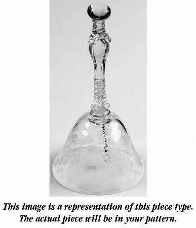 Portia Clear (Stem 3121 Gold Trim) Bell