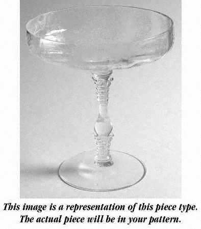 Chantilly (#3600, Gold Encrusted) Round Compote (Height X Width)