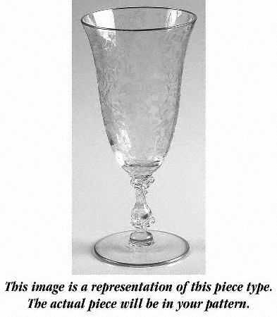 Elaine Clear (Gold Encrusted, Stem 3121) 10 Oz Footed Tumbler