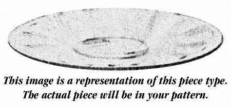 Wildflower Clear Finger Bowl Underplate Only