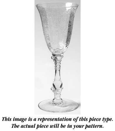 Portia Clear (Stem 3121 Gold Trim) Wine Glass