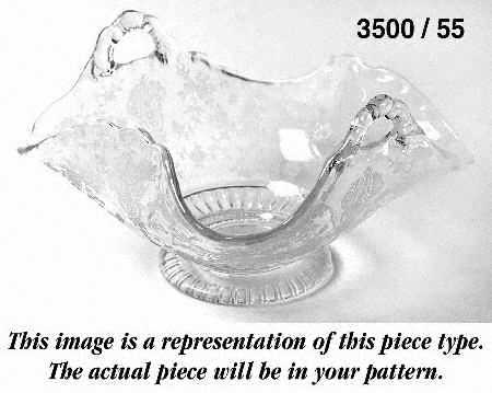 Wildflower Clear 6" Basket with 2 Handles