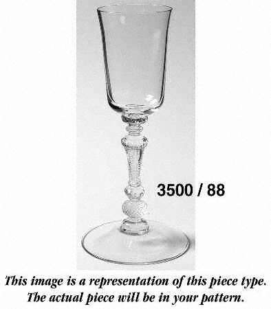 Gadroon Clear (Gold Trim) Flat Foot Torchere