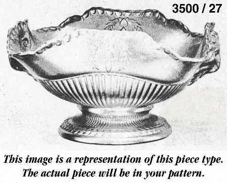 Elaine Clear (Stem 3500) 8" Square Footed Rams Head Bowl