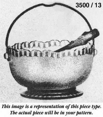 Gadroon Black Sugar Basket with Detacahble Handle and Tongs