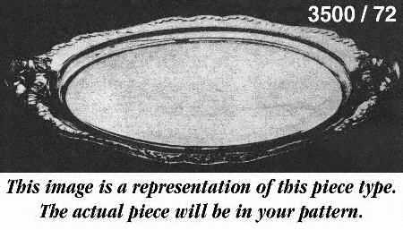 Gadroon Black 14" Round Handled Tray