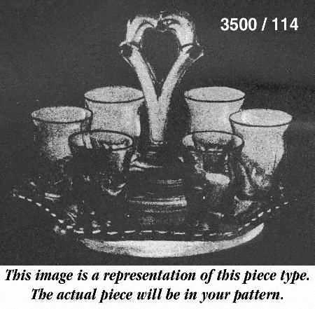 Gadroon Crown Tuscan (7 Piece) Liquor Set