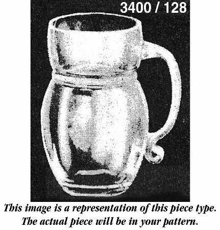 3400 Heatherbloom 3400/128 Handled 8 Oz Stein