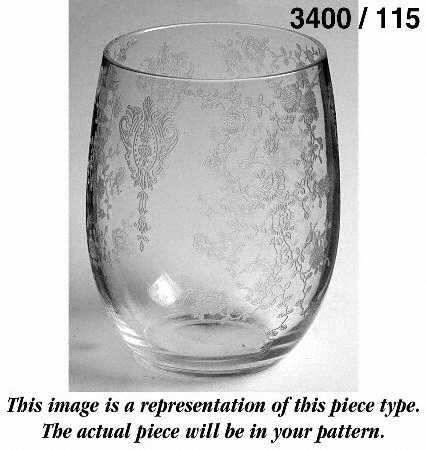 Wildflower Clear 3400/115 13 Oz Bellied Tumbler