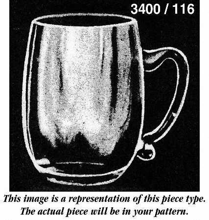 3400 Pistachio 3400/116 13 Oz Handled Stein