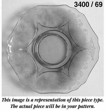 Gloria Pink (Stem 3130) Saucer for Shape 3400 Demitasse Cup