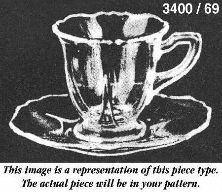 3400 Heatherbloom Shape 3400 Demitasse Cup & Saucer