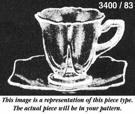 Gloria Heatherbloom  (Stem 3035) Shape 3400 Square Demitasse Cup & Saucer