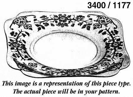 Gloria Heatherbloom  (Stem 3035) 3400 Square Dinner Plate