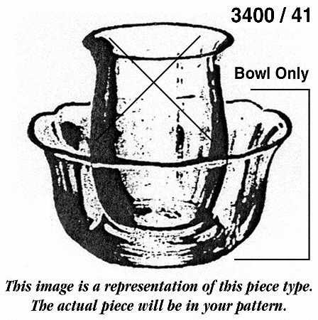 3400 Heatherbloom 3400/41 Frappe Set, Bowl Only