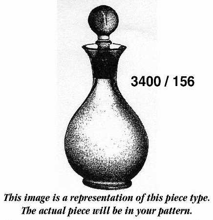 3400 Crown Tuscan (Pink Opaque) 3400/156 Cordial Decanter & Stopper