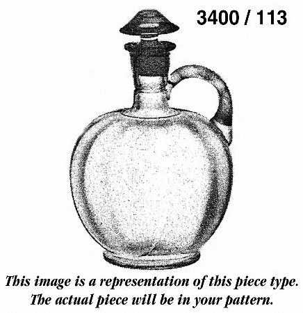 3400 Heatherbloom 3400/113 Decanter & Stopper