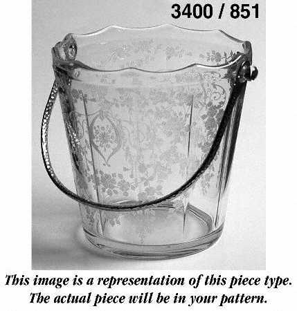 Gloria Heatherbloom  (Stem 3035) 3400/851 Ice Bucket with Handle