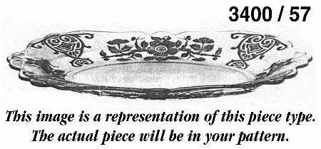 Gloria Pink (Stem 3130) #3400 11" Oval Platter