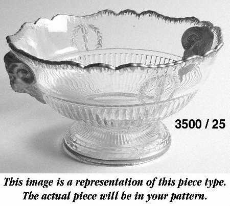 Elaine Clear (Stem 3500) 9" Footed Rams Head Bowl