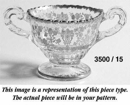 Gadroon Yellow Individual Open Sugar (Shape 3500)