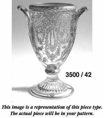 Gadroon Black 12" Footed Urn No Lid