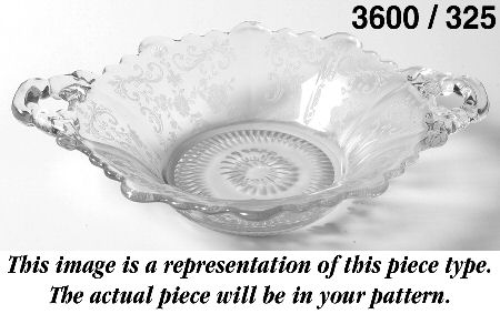 Chantilly (#3600, Gold Encrusted) Martha/325 6" 2 Handled Flared Bon Bon
