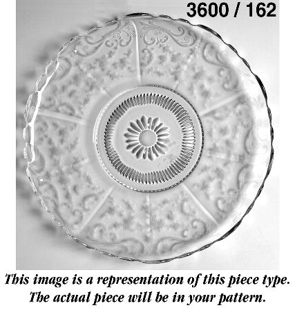 Chantilly (#3600, Gold Encrusted) Martha/162 10" Cupped Cabaret Plate