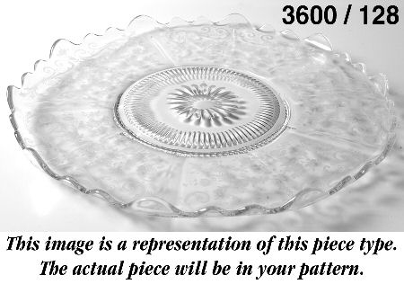 Martha Emerald Green Martha/128 14" Cupped Cabaret Plate