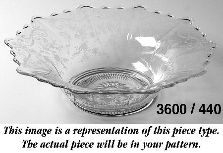Chantilly (#3600, Gold Encrusted) Martha/440 12" Flared Bowl