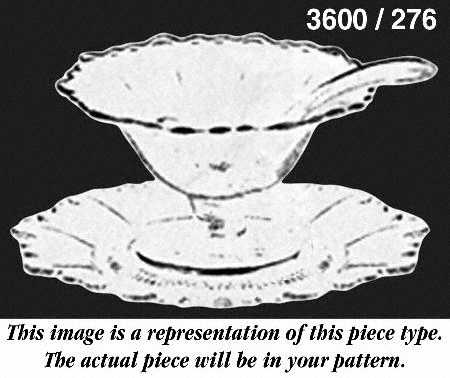 Martha Pistachio (Green) Martha/276 Footed Mayonnaise W/ Underplate &Ladle