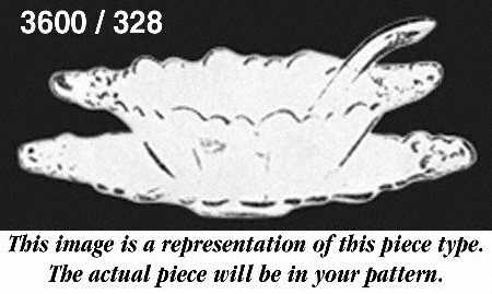 Chantilly (#3600, Gold Encrusted) Martha/328 2 Handle Mayonnaise Underplate & Ladle