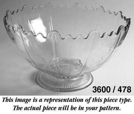 Wildflower Clear Martha/478 15" 10 Quart Punch Bowl