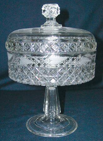 Mascotte Clear (Cut) Compote & Lid